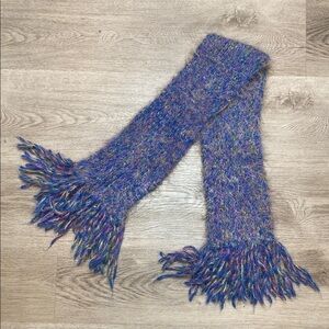 Multicolor Handmade Knit Scarf Fuzzy & Soft